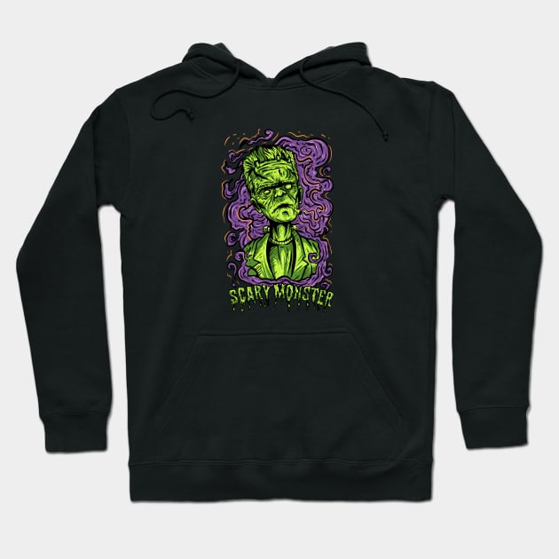 scary moster Hoodie by ogdsg